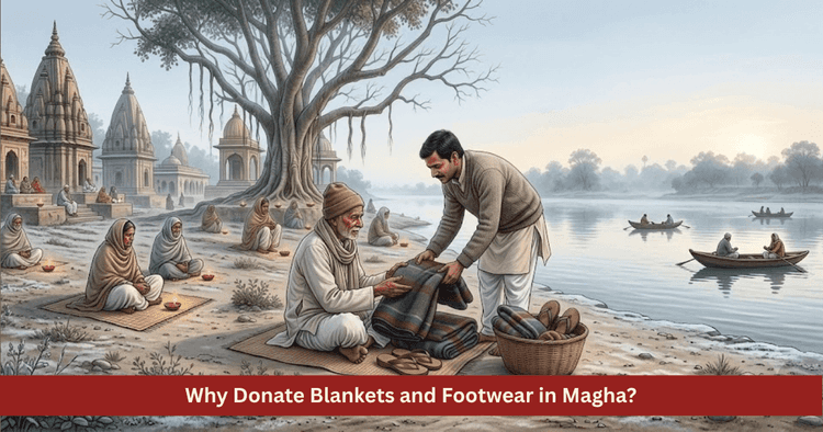 Blanket and Footwear Charity in Magha Month