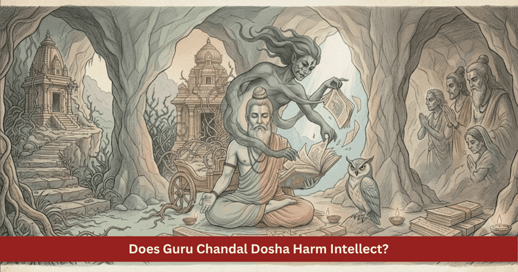 Does Guru Chandal Dosha Harm Intellect and Reputation?
