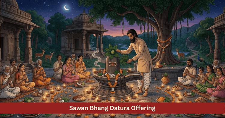 Sawan Somvar Bhang Datura Aak Offering Astrological Meaning