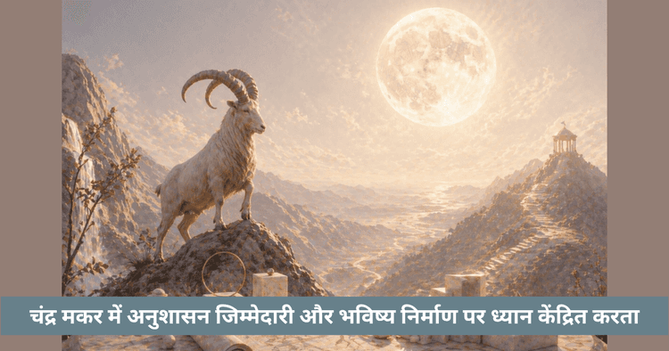 मकर में चंद्र गोचर का करियर और अनुशासन पर प्रभाव
