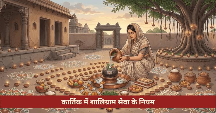 कार्तिक शालिग्राम सेवा नियम विधि फल