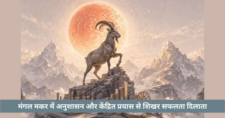 मकर में मंगल गोचर 2026: अनुशासन और सफलता का प्रभाव