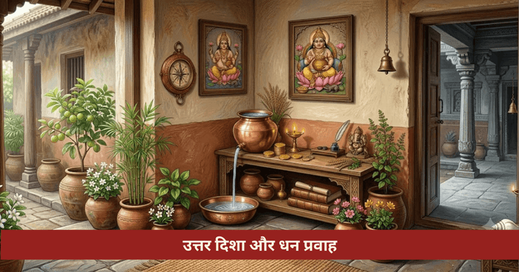 उत्तर दिशा और धन