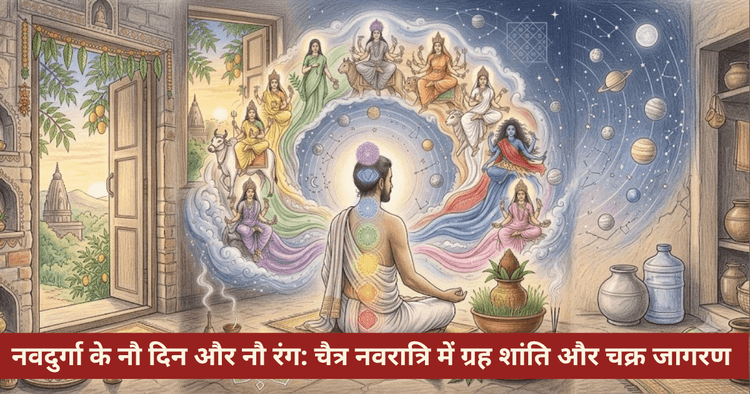 नवदुर्गा के 9 दिन और 9 रंग: चक्र जागरण, ग्रह शांति और भोग