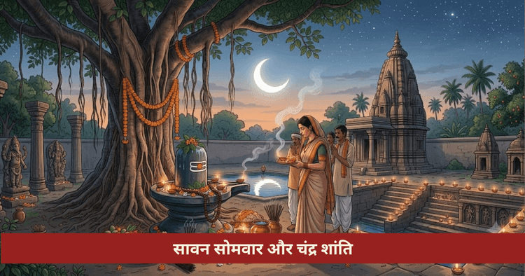 सावन सोमवार में चंद्र दोष शांति, पूजा विधि और उपाय