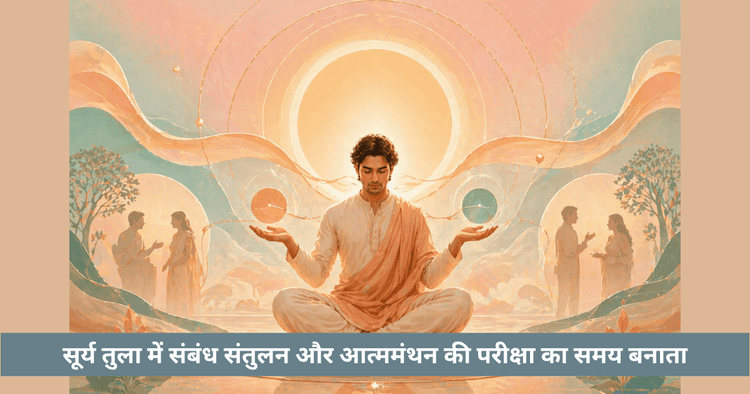 तुला में सूर्य गोचर का रिश्तों और संतुलन पर प्रभाव