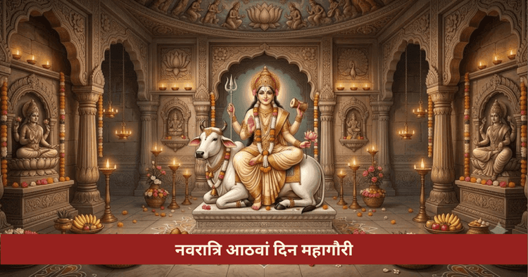 नवरात्रि आठवां दिन महागौरी पूजा