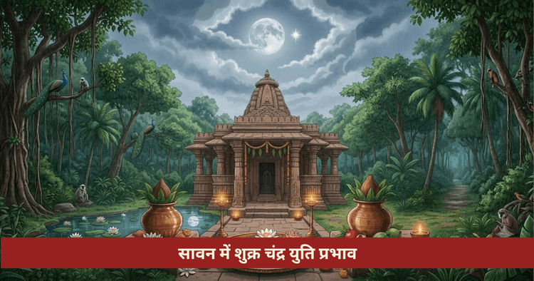 सावन शुक्र चंद्र युति प्रभाव