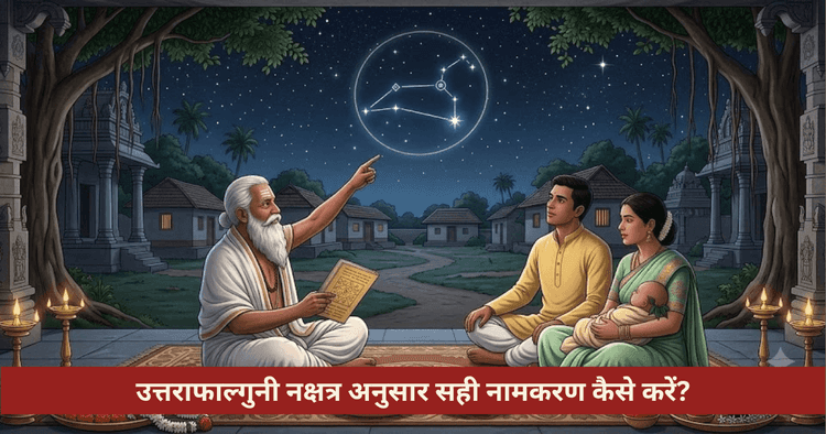 उत्तराफाल्गुनी नक्षत्र नामकरण विधि और नामाक्षर नियम