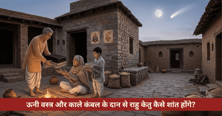 ऊनी वस्त्र और काले कंबल का दान: राहु, केतु और शनि शांति उपाय