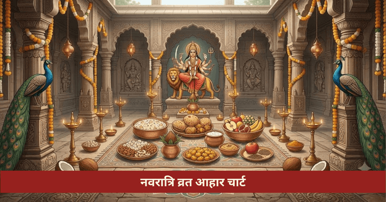 नवरात्रि व्रत आहार चार्ट 9 दिन