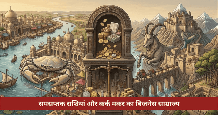 समसप्तक राशियां: कर्क और मकर अक्ष का बिजनेस रहस्य