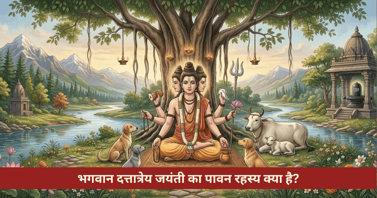 दत्तात्रेय जयंती कथा २४ गुरु उपदेश और वज्रकवच पाठ