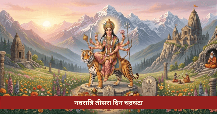 नवरात्रि तीसरा दिन चंद्रघंटा पूजा