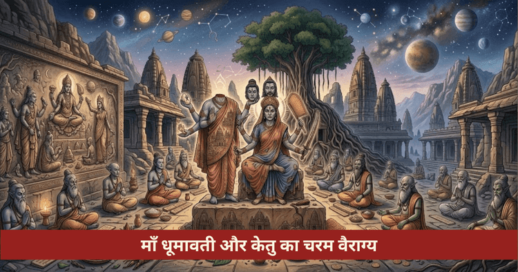 धूमावती केतु वैराग्य: अलक्ष्मी भाव, प्रारब्ध कर्म नाश और मोक्ष साधना