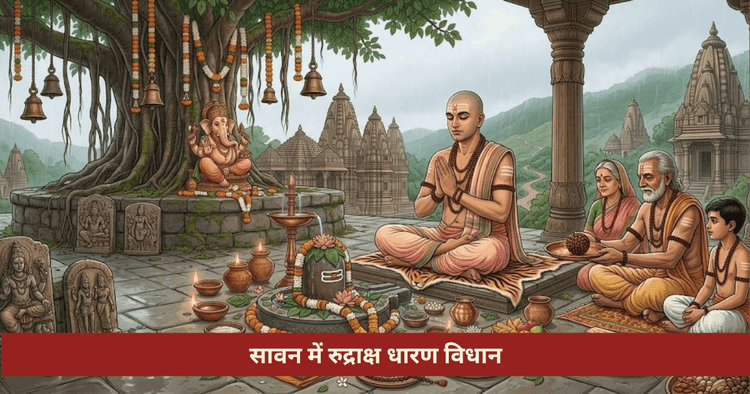 सावन में रुद्राक्ष धारण करने की विधि | सही समय और नियम
