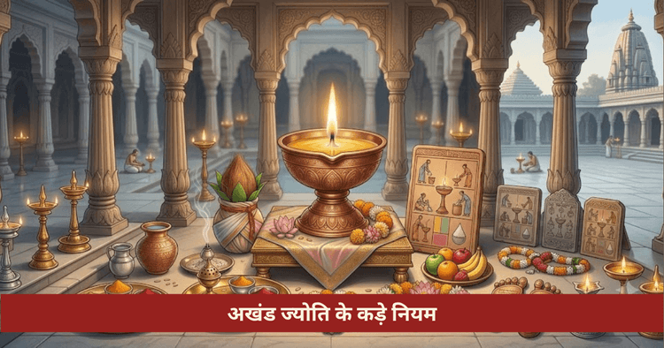 अखंड ज्योति नियम नवरात्रि
