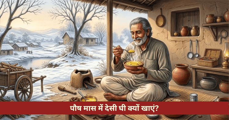 पौष मास में देसी घी के फायदे: हड्डियों को मजबूत बनाने के उपाय