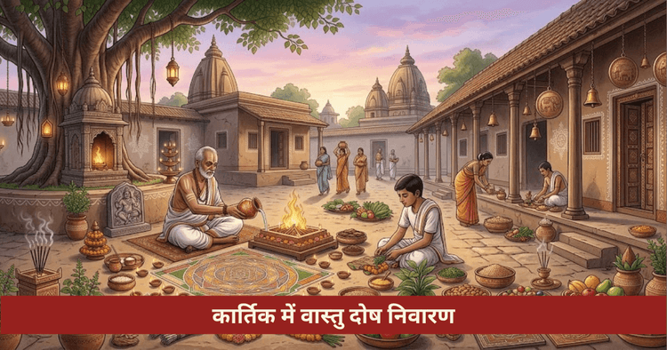कार्तिक वास्तु दोष निवारण दीप रंगोली विधि