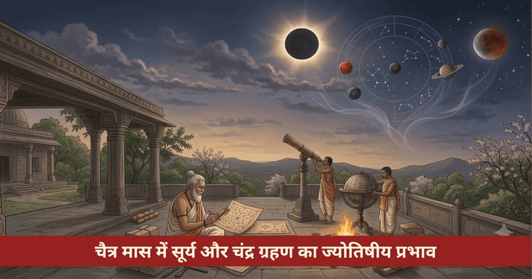 चैत्र मास ग्रहण प्रभाव: सूर्य-चंद्र ग्रहण, सूतक, 12 राशियां और उपाय