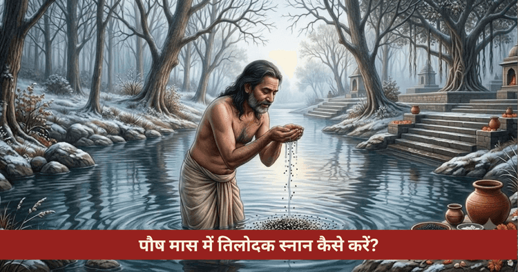 तिलोदक स्नान और तर्पण विधि: पौष मास के नियम व लाभ