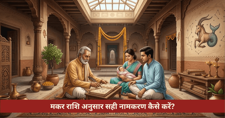 मकर राशि नामकरण विधि और नामाक्षर नियम
