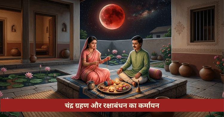 चंद्र ग्रहण और रक्षाबंधन का कर्मायन 2026 | सही मुहूर्त और नियम