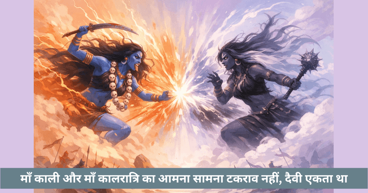 मां काली और मां कालरात्रि का आमना-सामना: शक्ति और विनाश