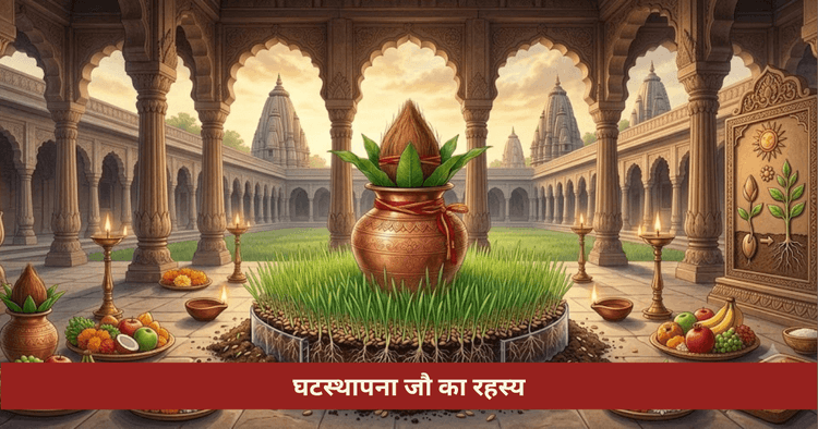 घटस्थापना जौ रंग भविष्य संकेत