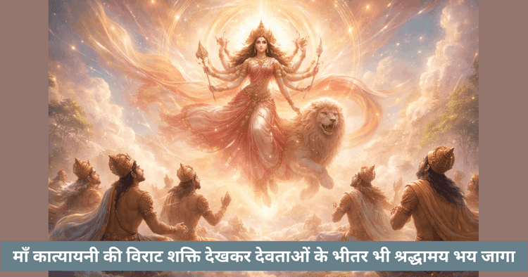 देवताओं ने महसूस की कात्यायनी माँ की शक्ति