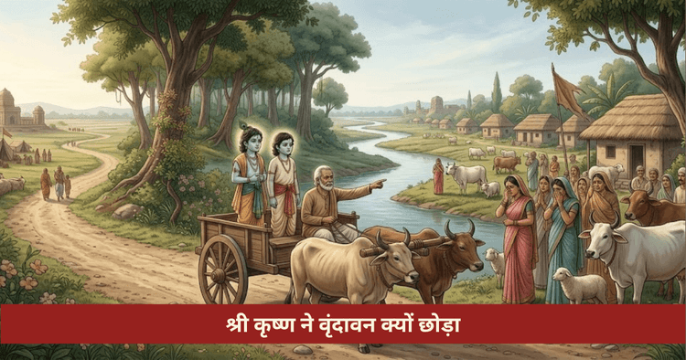 श्री कृष्ण ने वृंदावन क्यों छोड़ा राधा कृष्ण का विरह