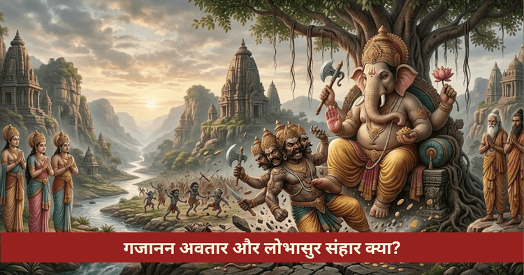 भगवान गजानन अवतार कथा और लोभासुर संहार