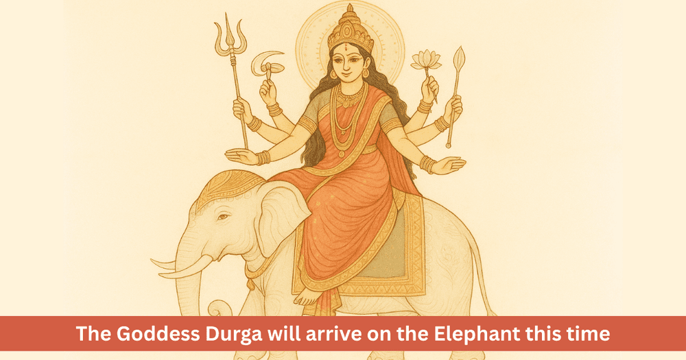 Shardiya Navratri 2025: Maa Durga Arrives on Elephant and Astrological Significance