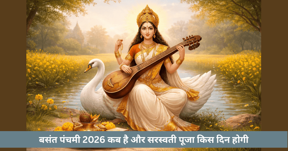 बसंत पंचमी 2026 तारीख और सरस्वती पूजा मुहूर्त
