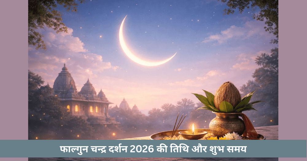 फाल्गुन चंद्र दर्शन 2026 तिथि और समय