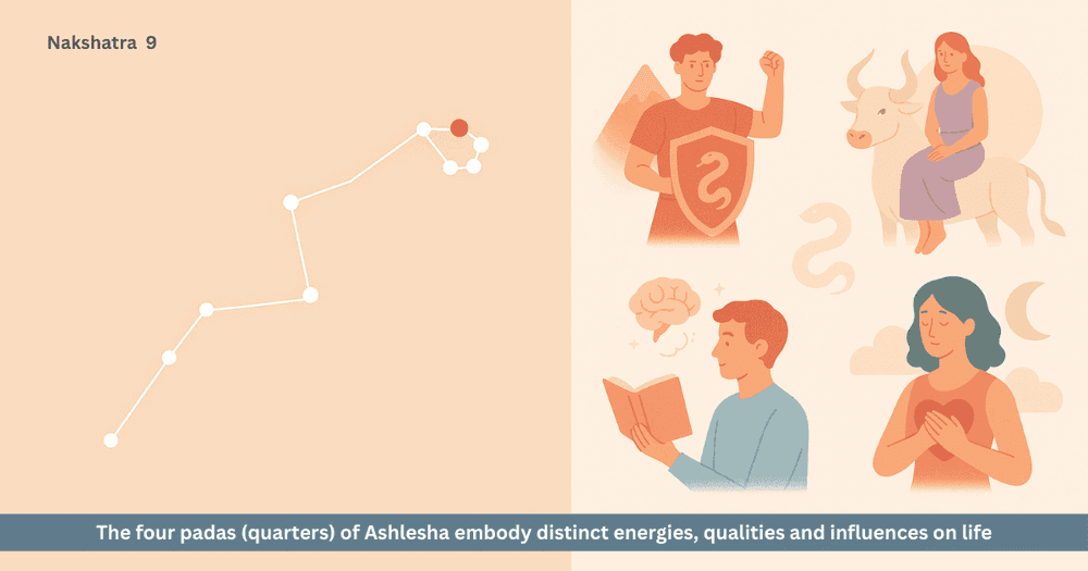 Ashlesha Nakshatra Four Padas - Depth and Influence in Life
