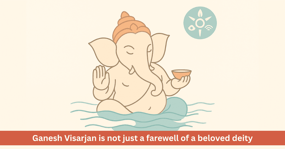 Ganesh Visarjan 2025 Philosophy of the five elements and the impermanence of life