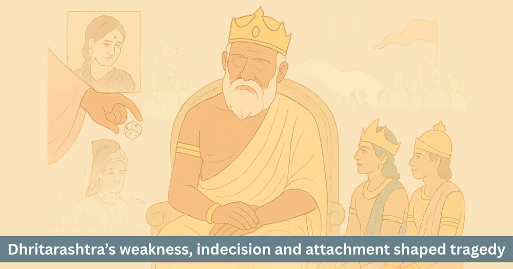 Dhritarashtra's Moral Weakness and Leadership Failure