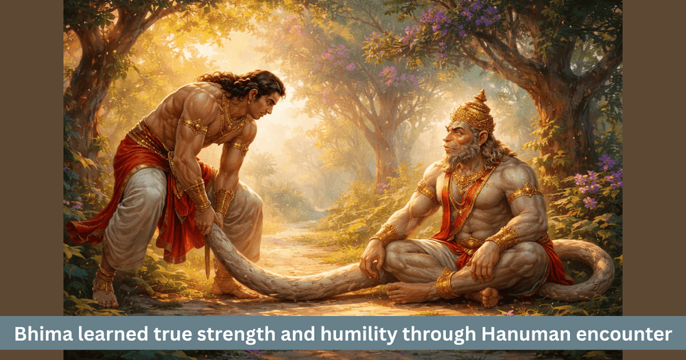 Bhima and Hanuman: A Tale of Strength and Humility