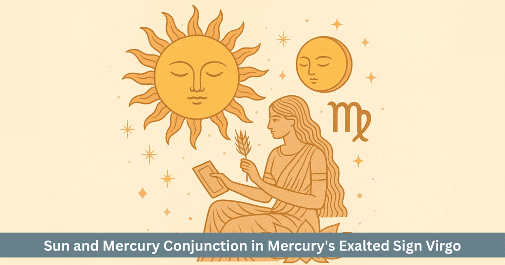 Budh Aditya Yoga 2025: Sun Mercury Conjunction in Virgo. Intellect, Logic and Professional Advancement.