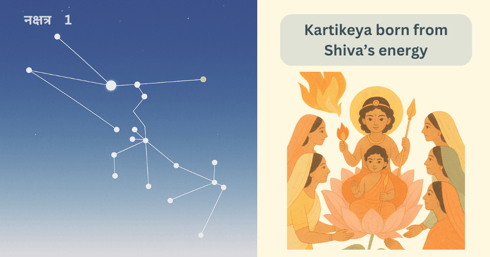 Inspiring Story of Krittika Nakshatra: Fire, Motherhood and the Rise of Kartikeya