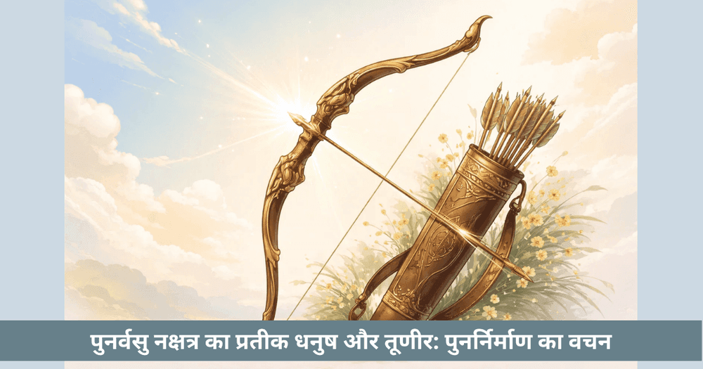 पुनर्वसु नक्षत्र का धनुष और तूणीर प्रतीक और उसका अर्थ