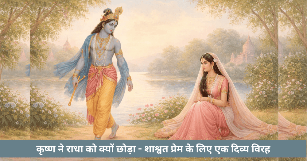 कृष्ण ने राधा को क्यों छोड़ा: दिव्य विरह और शाश्वत प्रेम की कहानी