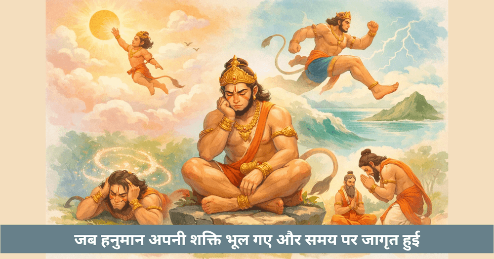 हनुमान की शक्ति और भूलने की कथा