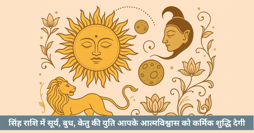 बुध आदित्य योग 2025: सिंह में सूर्य बुध केतु। अहंकार शुद्धि और कर्मिक जागरण।