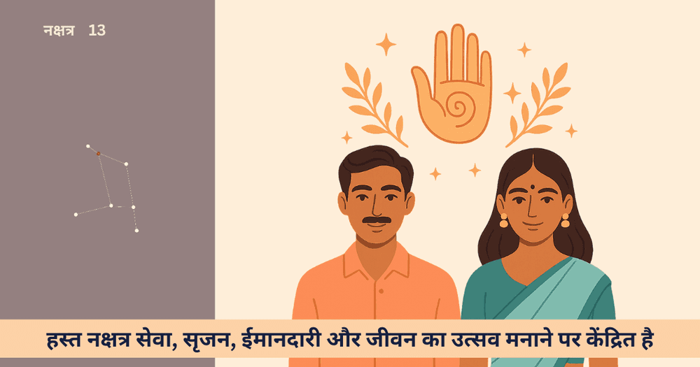 हस्त नक्षत्र के पुरुष और महिला: जीवन, गुण, सफलताएँ और संभावनाएँ