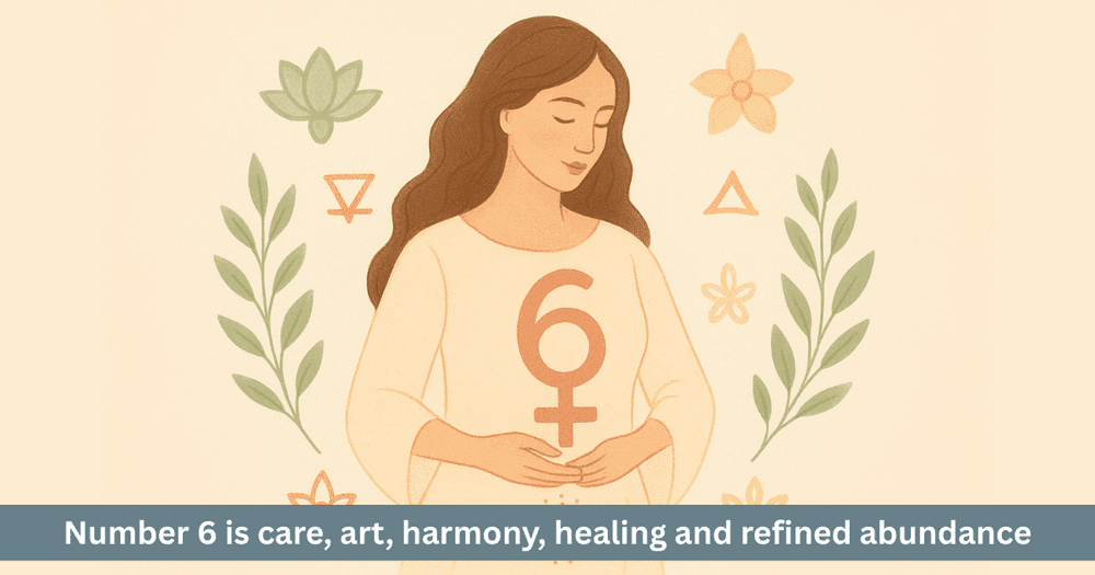 Number 6: Emotional Beauty, Service, Art, Family, Prosperity, Astrological Meaning