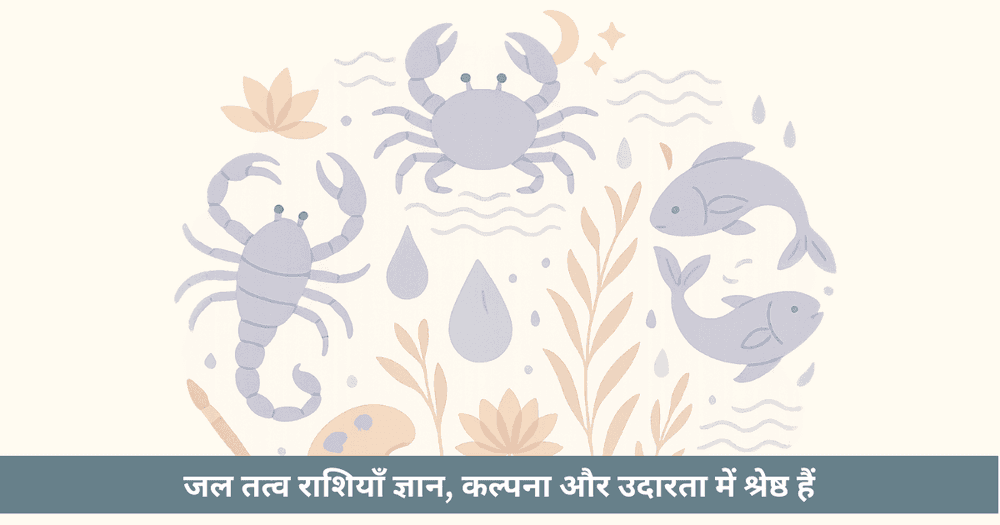 जल तत्व राशियां: कर्क वृश्चिक मीन की विशेषताएं और मिथुन के साथ अनुकूलता