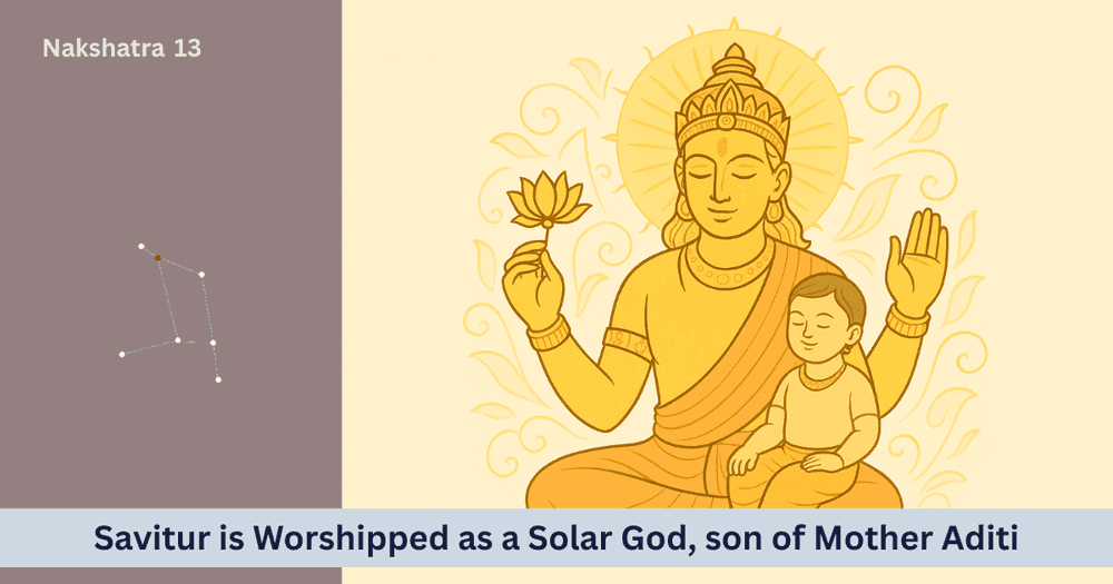 Golden-Handed Savitur and Hasta Nakshatra: Power, Legend and Spiritual Meaning