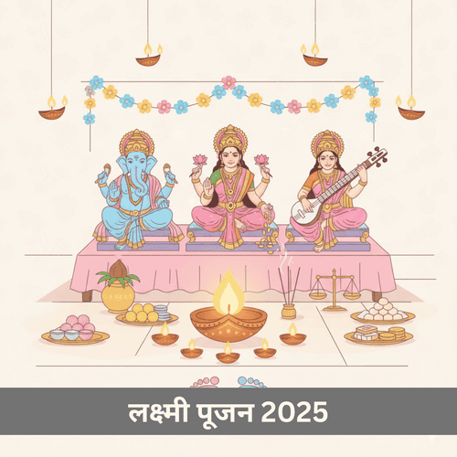 लक्ष्मी पूजन 2025 : शुभ समय और संपूर्ण विधि